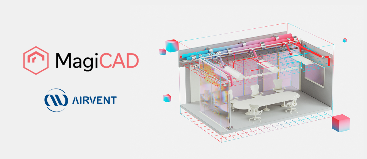 Airvent termékek a MagiCAD objektumkönyvtárában