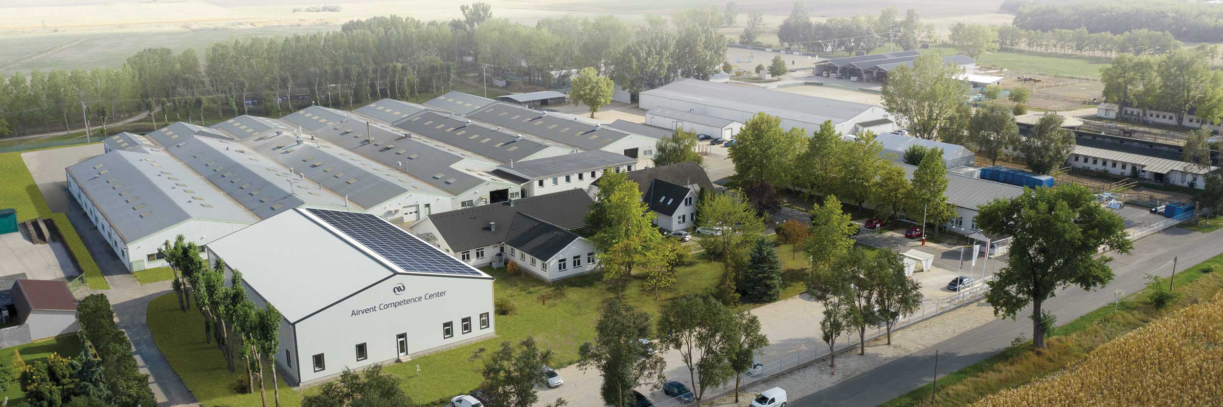 Airvent kecskeméti gyár - drónfelvétel